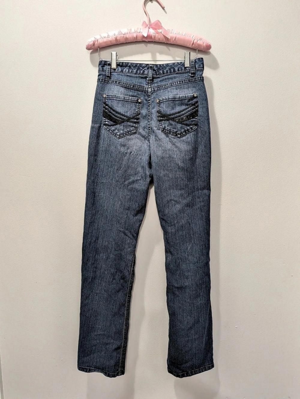 Sequin & Embroidery Dark Blue Jeans
